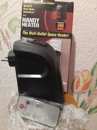 Портативный обогреватель Handy Heater, с терморегулятором и таймером, чёрный, обогреватель дуйчик, бытовой мини тепловентилятор, 400 Вт