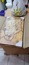 Интерьерная картина Скайрим, карта, Skyrim, The Elder Scrolls V, TES, декор комнаты геймера, 34×60 см (id4667)