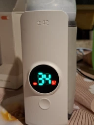 Портативный подогреватель для детских бутылочек на аккумуляторе Warmer Pro беспроводной нагреватель бутылочок компактный для прогулки белый фото от покупателей 19