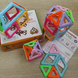 Дитячий Магнітний Конструктор Brighty Bright 40 деталей 3D Супер Вдосконалені магніти ІІ покоління фото от покупателей 1