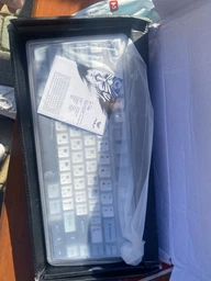 Клавиатура беспроводная AULA F75 Gray switch голубая фото от покупателей 3