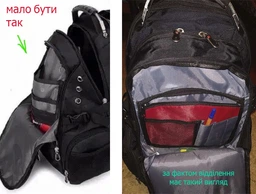 Прочный городской рюкзак SwissGear Bag 8810 33л водоотталкивающий с дождевиком и аудиопортом AUX и USB фото от покупателей 1
