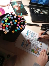 Набір маркерів 48 кольорів SKETCHMARKER для малювання скетчинга двосторонні