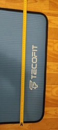 Коврик для йоги и фитнеса TECOFIT NBR с отделкой края тканью 183x61x1 см Black-Red + чехол-сумка в подарок (TOP18124795)