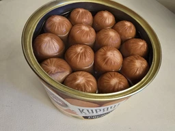 Мясная консерва Алан Сосиски куриные 525 г (4823036500728) фото от покупателей 2