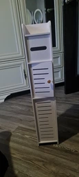 Вузький шафа для ванної кімнати і туалету Dometic PK-01 підлоговий 80см*15см*15см легкий вологостійкий фото від покупців 3