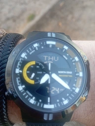 Чоловічий водостійкий спортивний тактичний годинник North Edge Hornet
