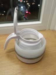 Электрочайник Electric Kettle силиконовый дорожный маленький чайник электрический 500мл цвет синий фото от покупателей 1