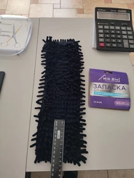Запаска для швабры Мій Дім Локшина с крючком 45х15 см Зеленая (AH09920/GrNew) фото от покупателей 4