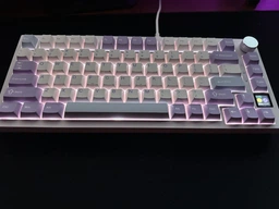 Клавиатура беспроводная AJAZZ AK820 PRO 75% на Gift Switches Purple-White-Blue