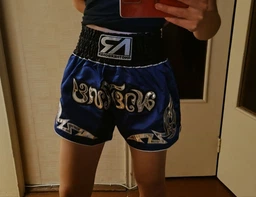 Тренувальні MMA шорти для тайського боксу, єдиноборств Sanda, UFC для спорту another boxer синій, р. S (8-12 років))