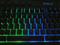 Клавиатура игровая XTRIKE GAME KEYBOARD, Проводная геймерская клавиатура, мембранна клавиатура, клавиатура с подсветкой RGB + мышка игровая в подарок фото от покупателей 7