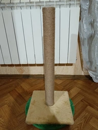 Стовпчик запасний змінний для котячої дряпки m8 65см 65мм джут 6мм бежевий (60135-65-6) фото від покупців 7