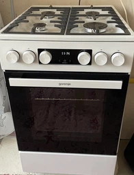 Плита Gorenje газова, 67л, 50x60см, дисплей, IconLed, чавун, білий (GGI5C21WF-B) фото от покупателей 7