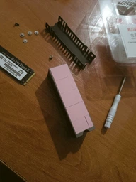 Радиатор охлаждения SSD M.2 2280 + термопрокладки Jeyi GodFins фото от покупателей 4