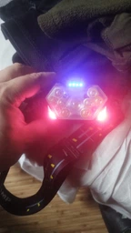 Налобный Фонарик Светодиодный на Аккумуляторе с Красным Светом 9 LED фонарик на голову аккумуляторный USB