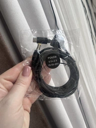 Кабель-переходник PD 65W Type-C на DC 5.5x2.5 (2.1) на 18.5-20V вольт 1.5 м для подзарядки ноутбука с триггером (1.5 метра) Power Delivery и другой техники от повербанка powerbank и зарядного устройства Cenda фото от покупателей 10