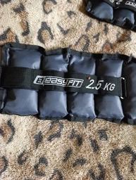 Обважнювачі набірні EasyFit чорно-сині для ніг і рук (обважнювач, пара по 2,5 кг з регульованою вагою) YL-WHT-0,5-2,5-BL