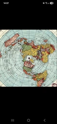 Інтер'єрна картина Карта Глісона, пласка Земля, Alexander Gleason, Flat Earth Map (1892), 106×75 см (id6151) фото від покупців 1