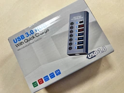 USB HUB 3.0 c дополнительным питанием, 7 USB портов - USB-хаб с блоком питания 12V3A(36W), алюминиевый корпус (700038) фото от покупателей 6