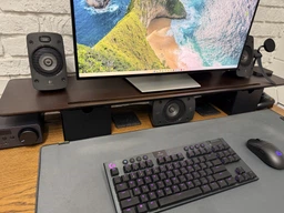 Столик для ноутбука/монитора Officepro MR177DW Dark Wood/Black фото от покупателей 2