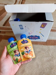 Упаковка овощного пюре Elfik Magic Батат-Морковь-Брокколи 80 г х 10 шт (4820266362157)