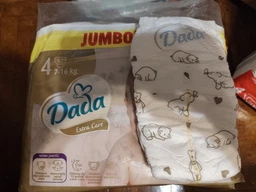 Підгузки дитячі Dada 4 extra care Jumbo Bag (7-16 кг) 80 штук підгузники памперси преміум для дітей фото від покупців 1