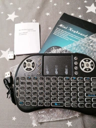 Клавиатура для телевизора KEYBOARD беспроводная с подсветкой (Через USB адаптер) Черная (893391) фото от покупателей 1