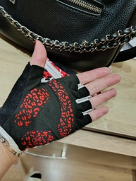 Перчатки без пальцев для спорта турника женские велоперчатки GDragon Sport рукавицы спортивные для велосипеда спортзала фитнеса тренажерного зала workout силовых тренировок от мозолей противоскользящие с обрезанными пальцами защитные Красные 66_5_M_2 фото от покупателей 1