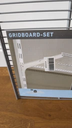 Полка навесная Dolle Gridboard Set из стали 80 x 40.6 см Серая (4007557208091) фото от покупателей 2