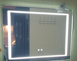 Зеркало Kroner KRP Spiegel HR2 - 7050 с LED-подсветкой и антизапотеванием фото от покупателей 2