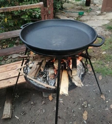 Казан чавунний Maysternya 8 л узбецький WOK з чавунною кришкою-сковородою 34 см 9.79 кг (Т405СР) фото від покупців 15