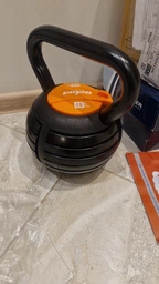Гиря Rebel Active RBA-2324-18 чугунная регулируемый 18 кг (5901890111577) фото от покупателей 1