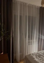 Тюль вуаль с утяжелителителем 600x260 см 1 шт Белый цвет