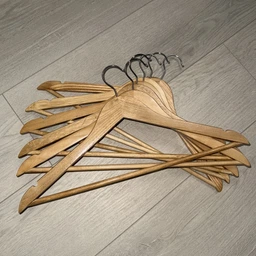 Набор плечики вешалки Hanger ND 44 см деревянные коричневого цвета 6 шт