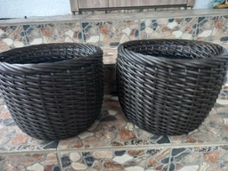 Кашпо з ротану 12л KRAFT Decor дуб