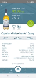 Виски "Copeland" Merchants Quay 0.7 л 40% (5060497320284)