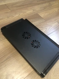 Столик для ноутбука с охлаждением Laptop Table T8 черный фото от покупателей 3