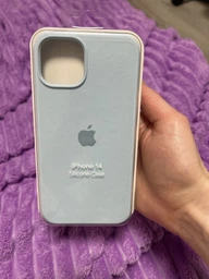 Чохол для iPhone 14 силіконовий Soft-touch Silicone Case Full Size (AA) Light Pink фото від покупців 2