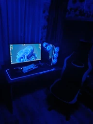 Игровая поверхность с подсветкой INTEKO 300х800х4мм RGB черный