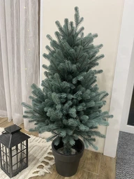 Ялинка Traditional лита в горщику 90 см блакитна новинка