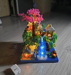 Конструктор Китайский городок 1399 деталей с LED подсветкой — большой набор головоломка, развивающая игрушка, подарок ребенку, декор для дома фото от покупателей 5