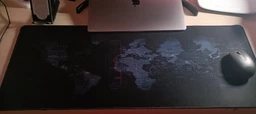 Коврик для мыши большой Black map / Карта мира mousepad 300/800/3mm Геймерский коврик для мыши