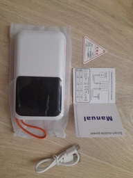 УМБ Павербанк 20000 mAh 45 W для зарядки Macbook Air/Pro, iPad, iPhone, Android с быстрой зарядкой (PD-45W) Чёрный фото от покупателей 2