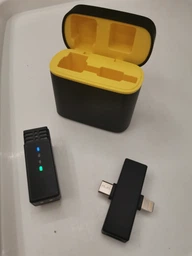 Беспроводной петличный микрофон для телефона айфона android iphone блоггера видео петличка с шумоподавлением зарядным кейсом ветрозащитной насадкой переходником для айфона Type-C Lightning Черный 73720 фото от покупателей 5