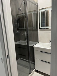 Раздвижная душевая кабина S-Mix 200х115 см (ширина проема 115-120 см) Графит фото от покупателей 1