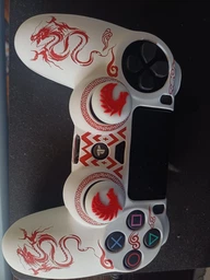 Якісний захисний силіконовий чохол Red Dragon для геймпаду Sony DualShock 4 (PS4) + накладки на стіки [466129434] фото від покупців 2