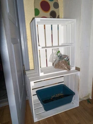 Ящик деревянный белый с полкой ECO WoodBox(ДхШхВ:50*40*24см) фото от покупателей 2