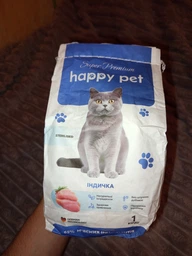 Сухий корм для стерилізованих котів Happy Pet з індичкою 14 кг