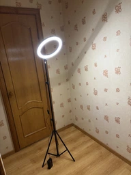 Набор блогера LED лампа 30 см + штатив 2.1м + держатель для телефона для фото и видео CXB30 фото от покупателей 2